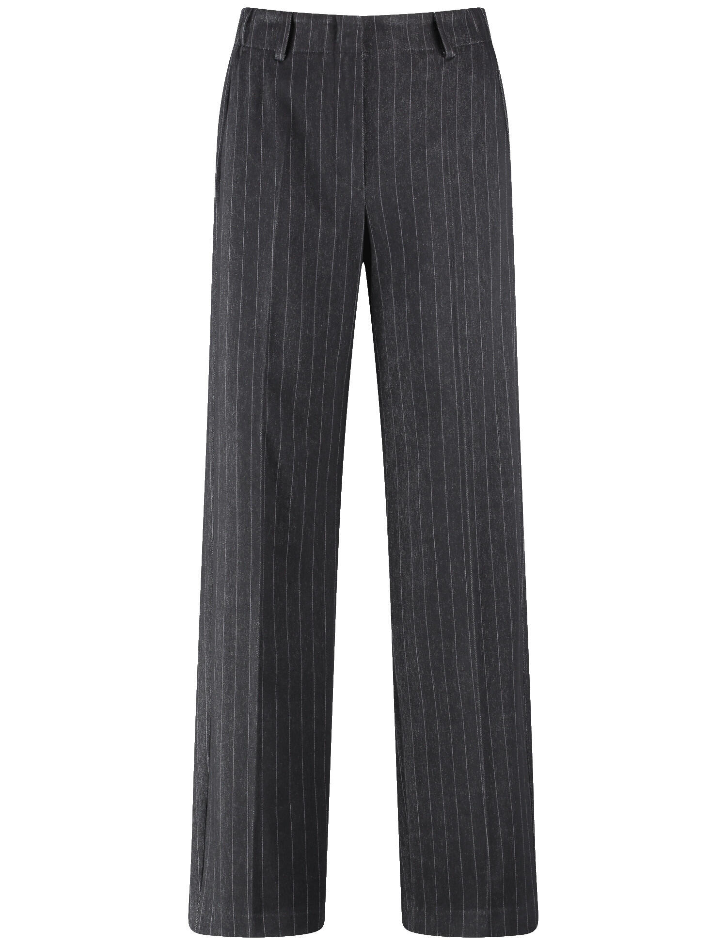 GERRY WEBER Collection - HOSE GEWIRKE (LEGGIN black grey pinstripe - Gr. - 42 von GERRY WEBER Collection