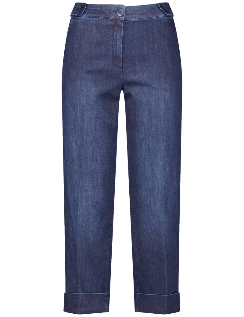 GERRY WEBER Collection - HOSE JEANS VERKUERZT dark blue denim - Gr. - 40 von GERRY WEBER Collection