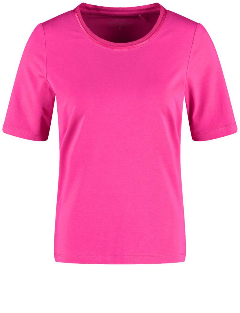 GERRY WEBER Collection - Halbarmshirt mit Chiffonblende pink - Gr. - 36 von GERRY WEBER Collection