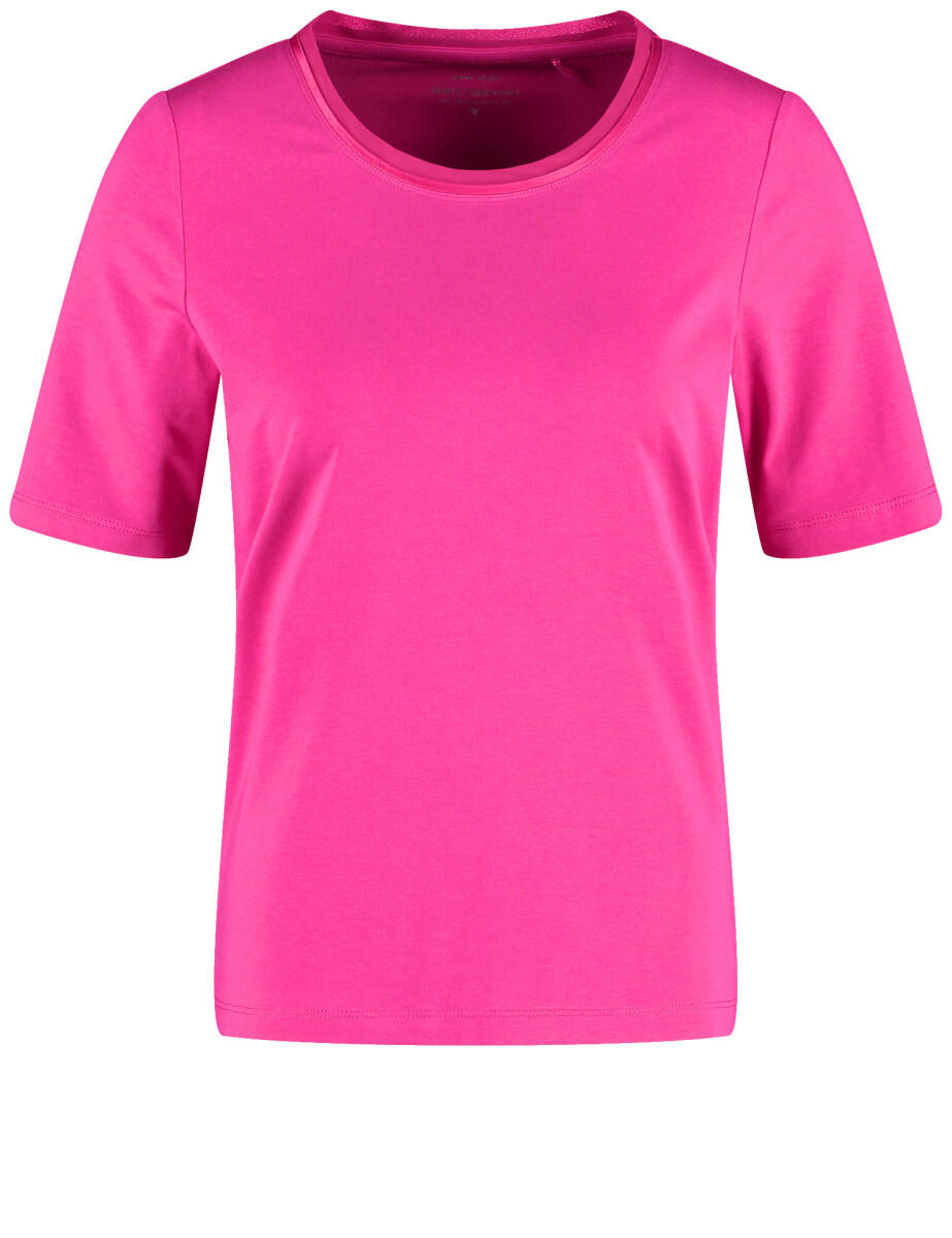 GERRY WEBER Collection - Halbarmshirt mit Chiffonblende pink - Gr. - 38 von GERRY WEBER Collection