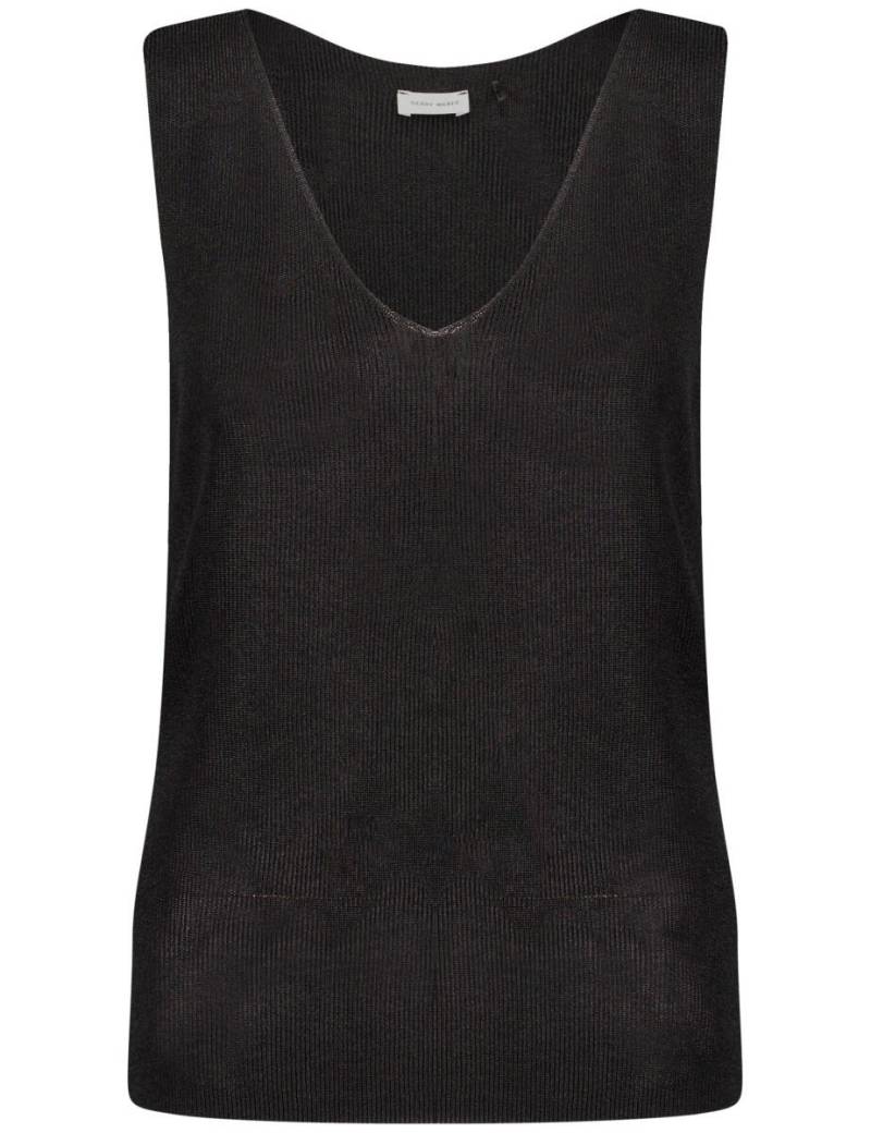GERRY WEBER Collection - Hochwertiges Stricktop in Rippstrick schwarz - Gr. - 42 von GERRY WEBER Collection