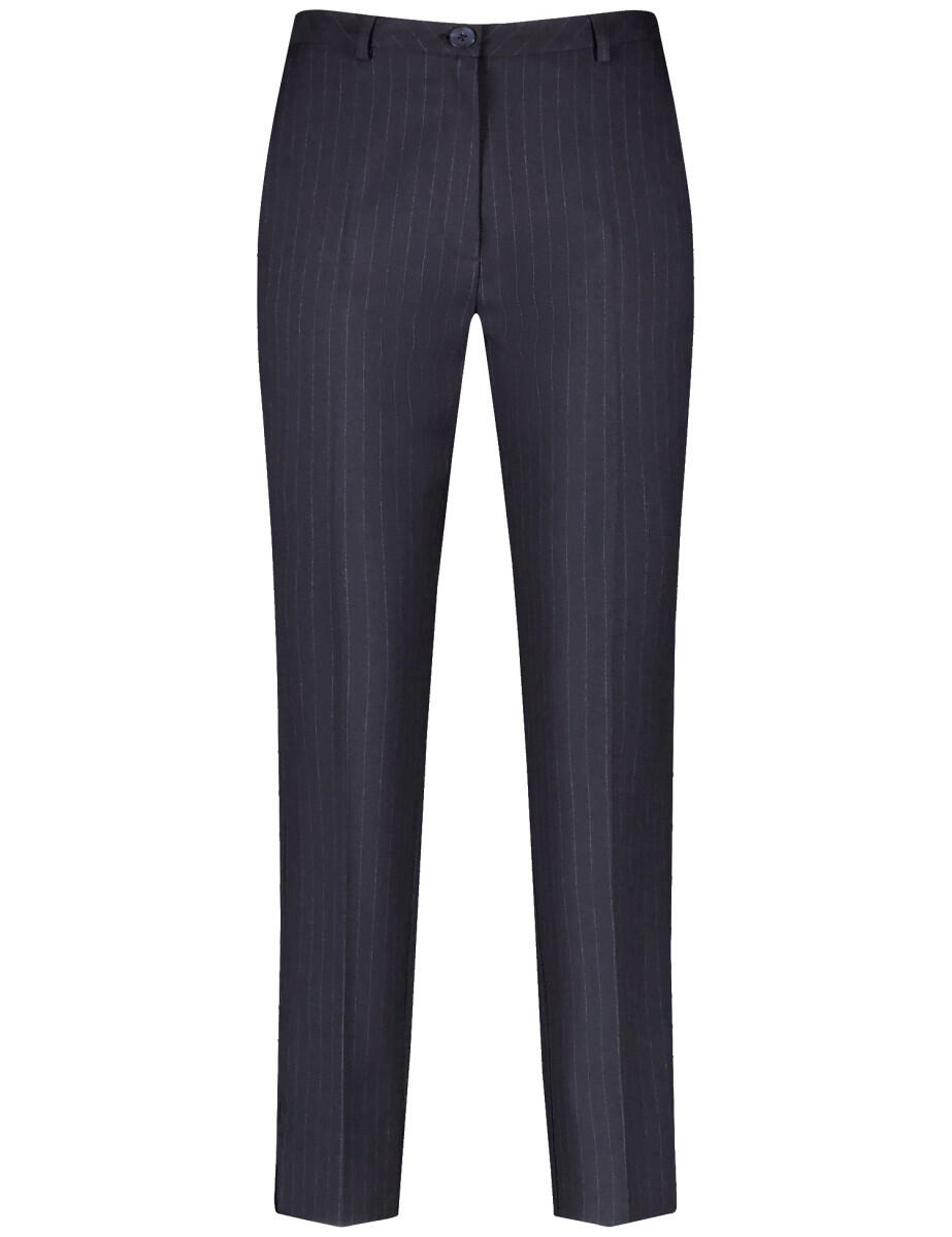 GERRY WEBER Collection - Hose mit feinen Streifen blau - Gr. - 42 von GERRY WEBER Collection