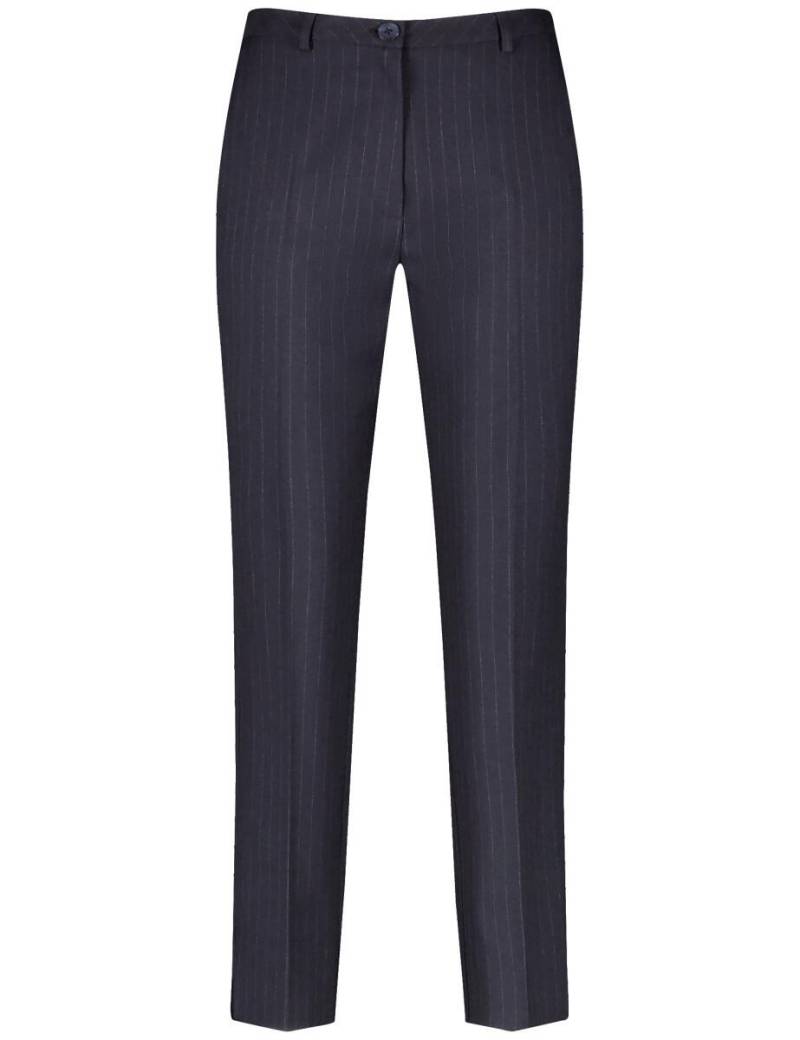 GERRY WEBER Collection - Hose mit feinen Streifen blau - Gr. - 42 von GERRY WEBER Collection