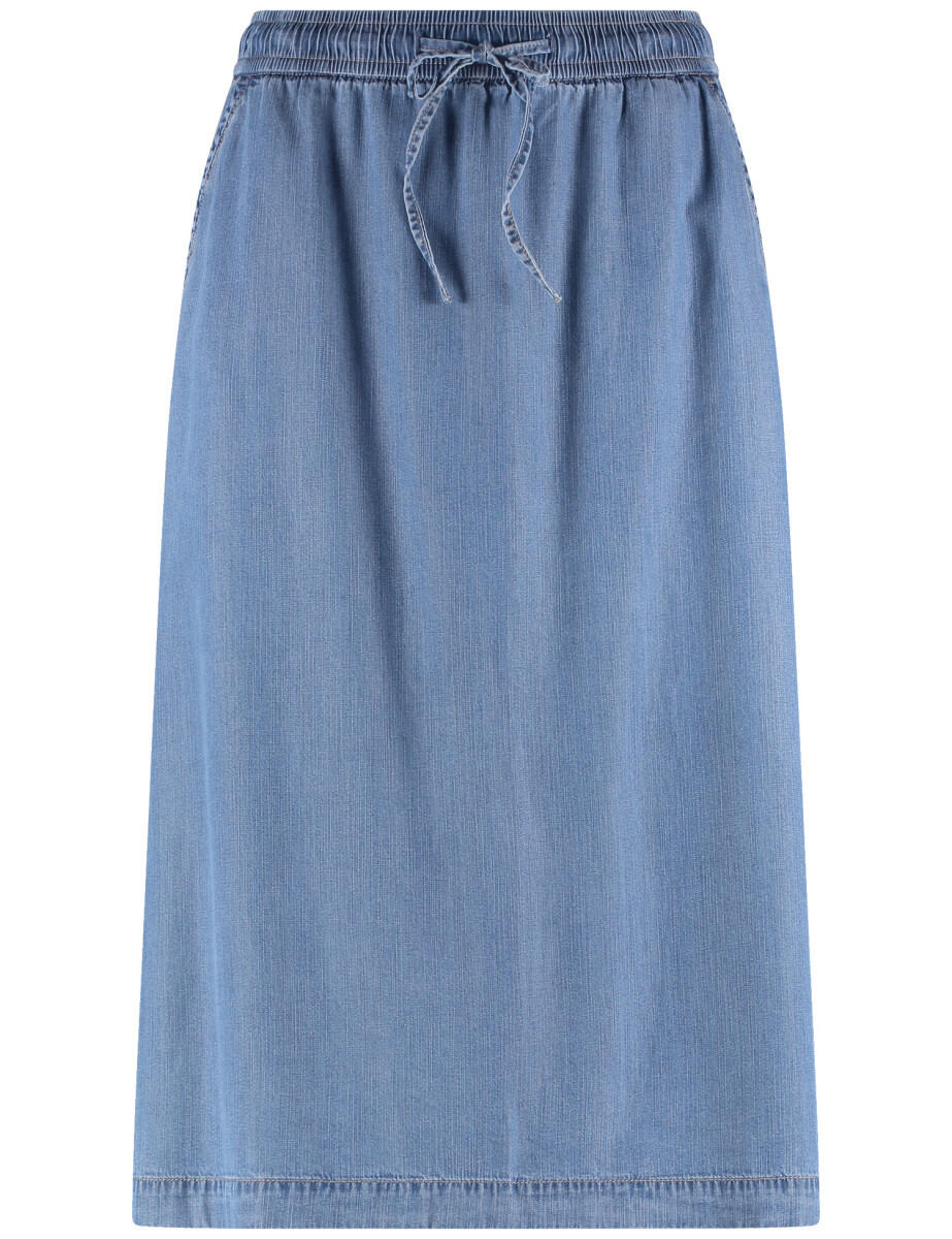 GERRY WEBER Collection - Jeansrock in Midilänge blau - Gr. - 40 von GERRY WEBER Collection