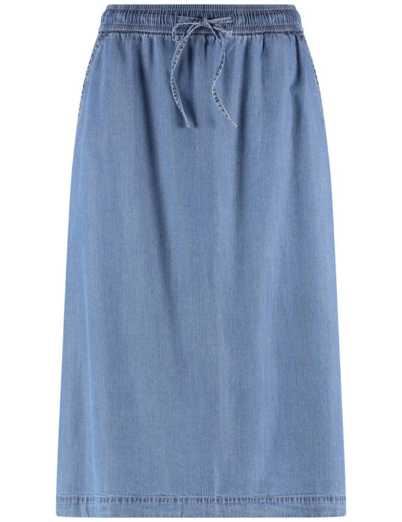 GERRY WEBER Collection - Jeansrock in Midilänge blau - Gr. - 42 von GERRY WEBER Collection
