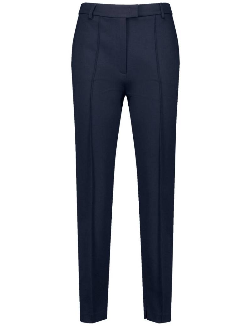 GERRY WEBER Collection - Klassische 7/8 Hose mit Längsbiese blau - Gr. - 40 von GERRY WEBER Collection