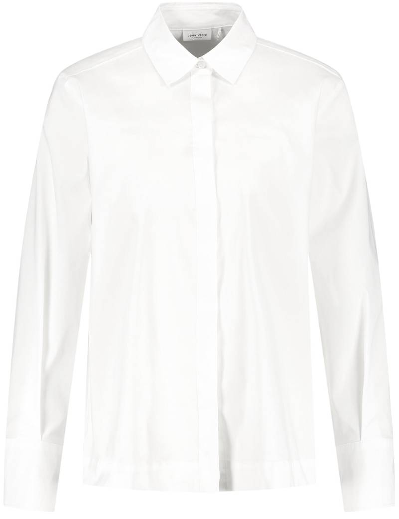 GERRY WEBER Collection - Klassische Hemdbluse weiss/weiss - Gr. - 44 von GERRY WEBER Collection