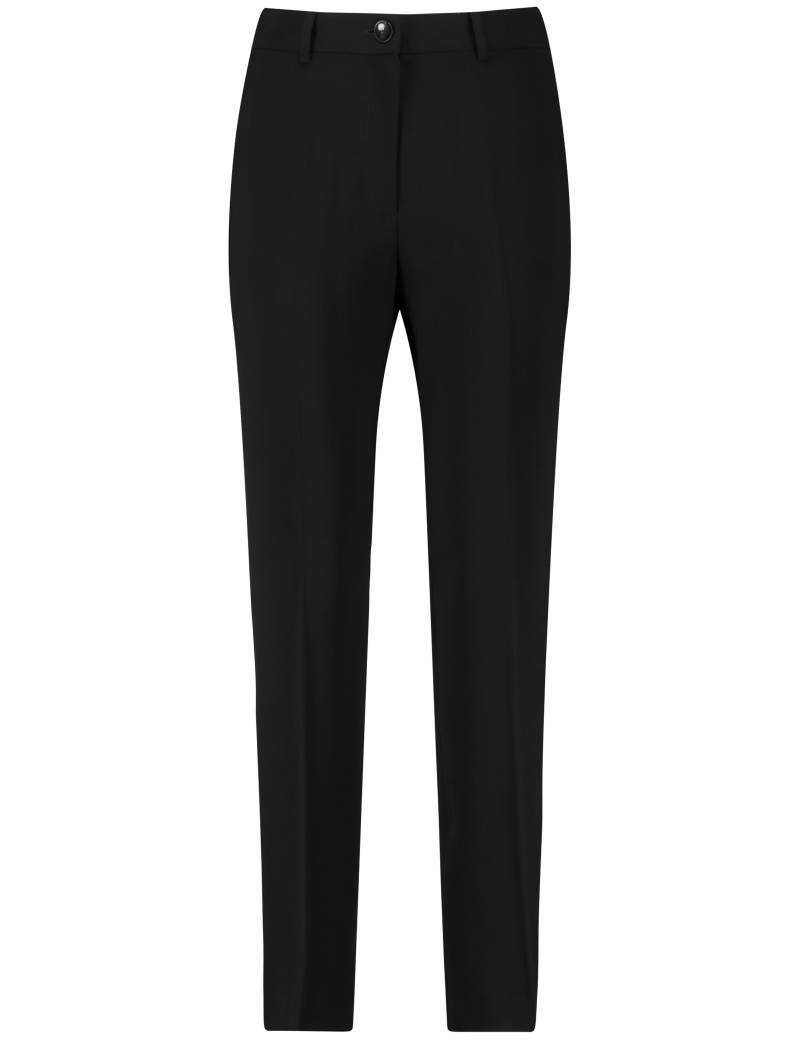 GERRY WEBER Collection - Klassische Stoffhose mit Bügelfalten schwarz - Gr. - 48 von GERRY WEBER Collection