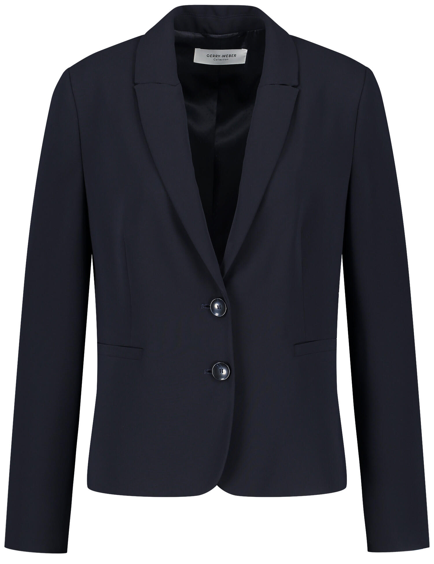 GERRY WEBER Collection - Klassischer Blazer mit Reverskragen marine - Gr. - 46 von GERRY WEBER Collection
