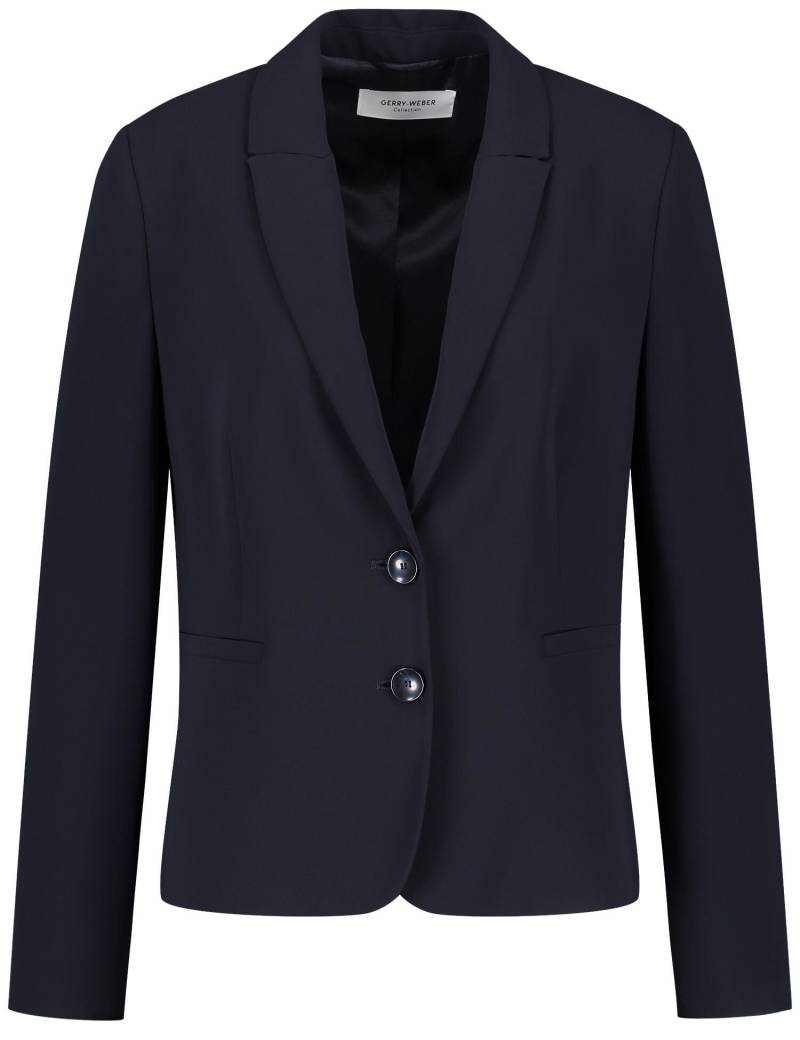 GERRY WEBER Collection - Klassischer Blazer mit Reverskragen marine - Gr. - 46 von GERRY WEBER Collection