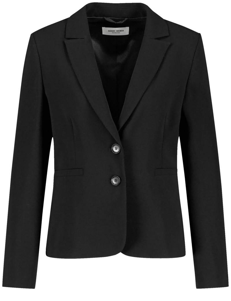 GERRY WEBER Collection - Klassischer Blazer mit Reverskragen schwarz - Gr. - 46 von GERRY WEBER Collection