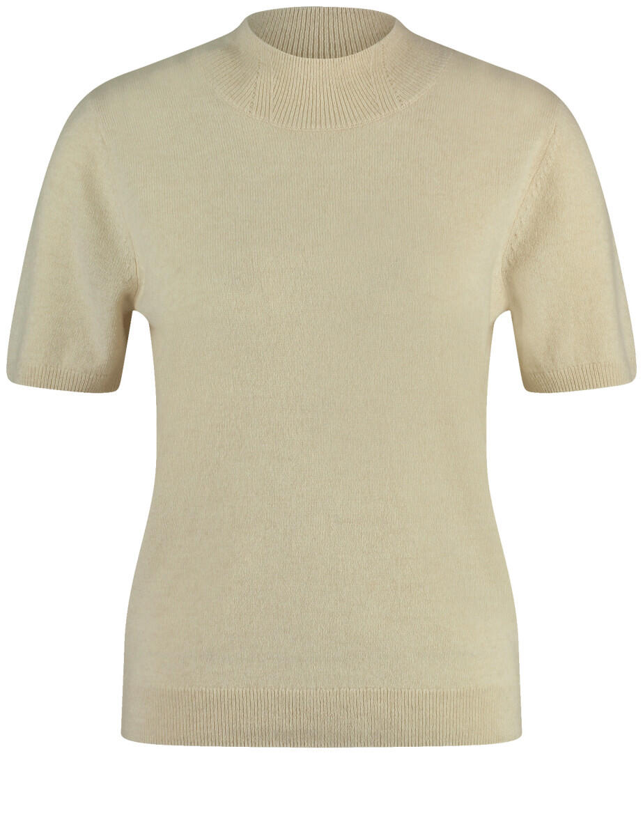 GERRY WEBER Collection - Kurzarmpullover beige/weiß - Gr. - 42 von GERRY WEBER Collection