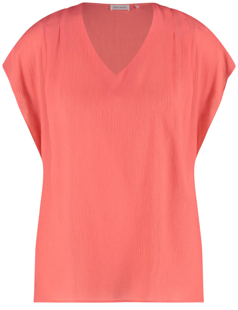 GERRY WEBER Collection - Kurzarmshirt mit Crinkle-Effekt violet/pink - Gr. - 46 von GERRY WEBER Collection