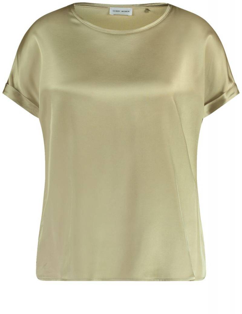 GERRY WEBER Collection - Kurzarmshirt mit Material-Patch beige - Gr. - 46 von GERRY WEBER Collection