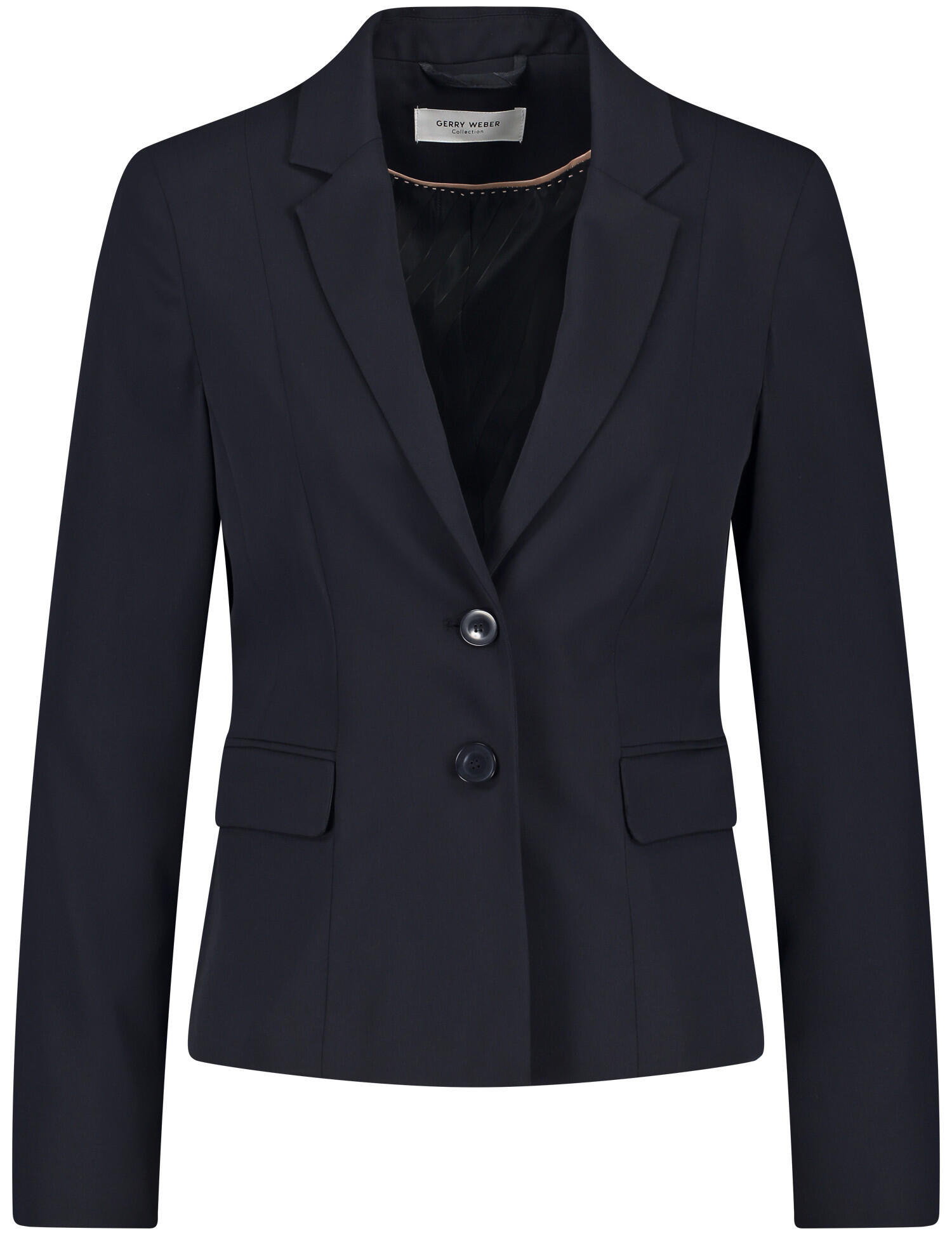 GERRY WEBER Collection - Kurzer Blazer mit Revers dark navy - Gr. - 38 von GERRY WEBER Collection