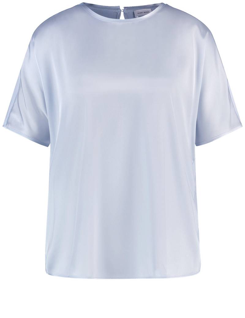 GERRY WEBER Collection - Lässiges Blusenshirt mit Material-Patch light blue - Gr. - 42 von GERRY WEBER Collection