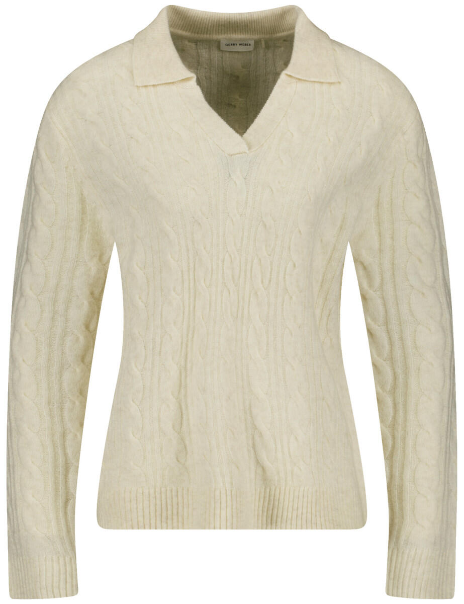 GERRY WEBER Collection - Langarmpullover beige/weiß - Gr. - 36 von GERRY WEBER Collection