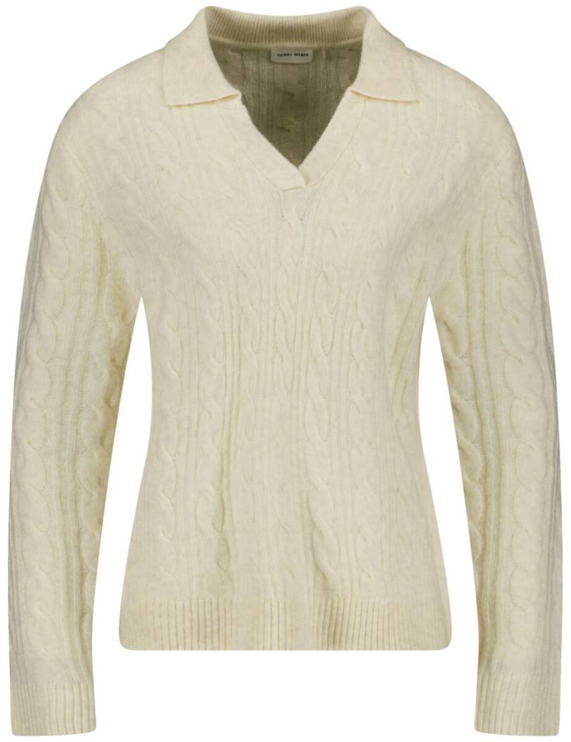 GERRY WEBER Collection - Langarmpullover beige/weiß - Gr. - 38 von GERRY WEBER Collection