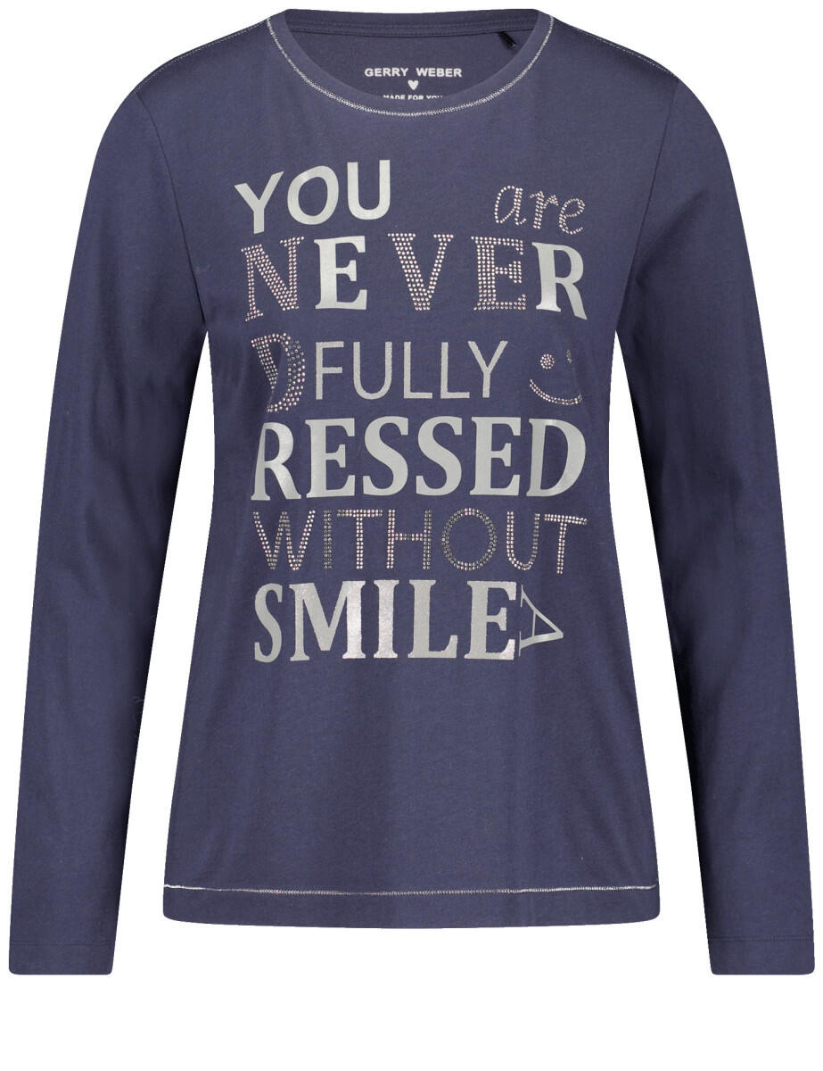 GERRY WEBER Collection - Langarmshirt blau - Gr. - 42 von GERRY WEBER Collection