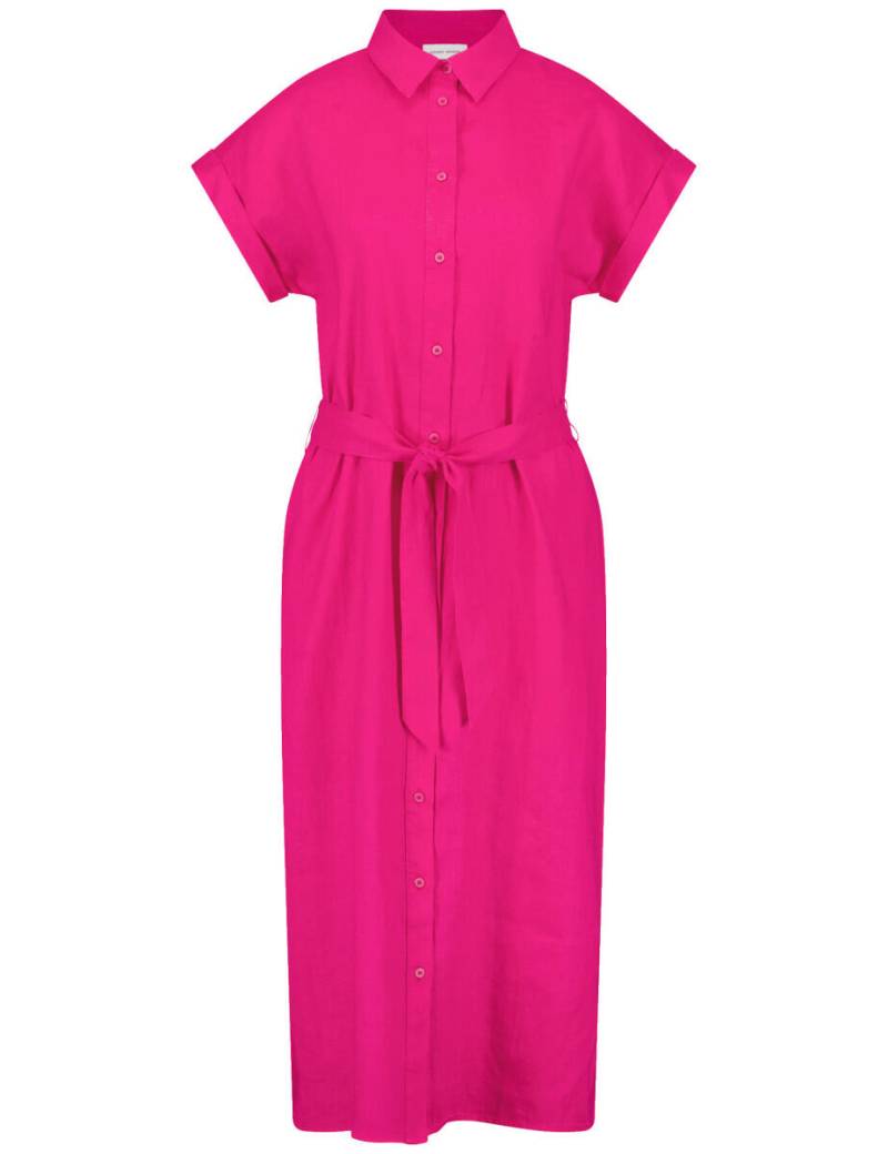 GERRY WEBER Collection - Langes Blusenkleid aus reinem Leinen pink - Gr. - 38 von GERRY WEBER Collection