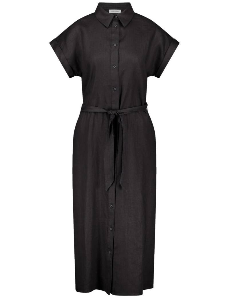 GERRY WEBER Collection - Langes Blusenkleid aus reinem Leinen schwarz - Gr. - 46 von GERRY WEBER Collection