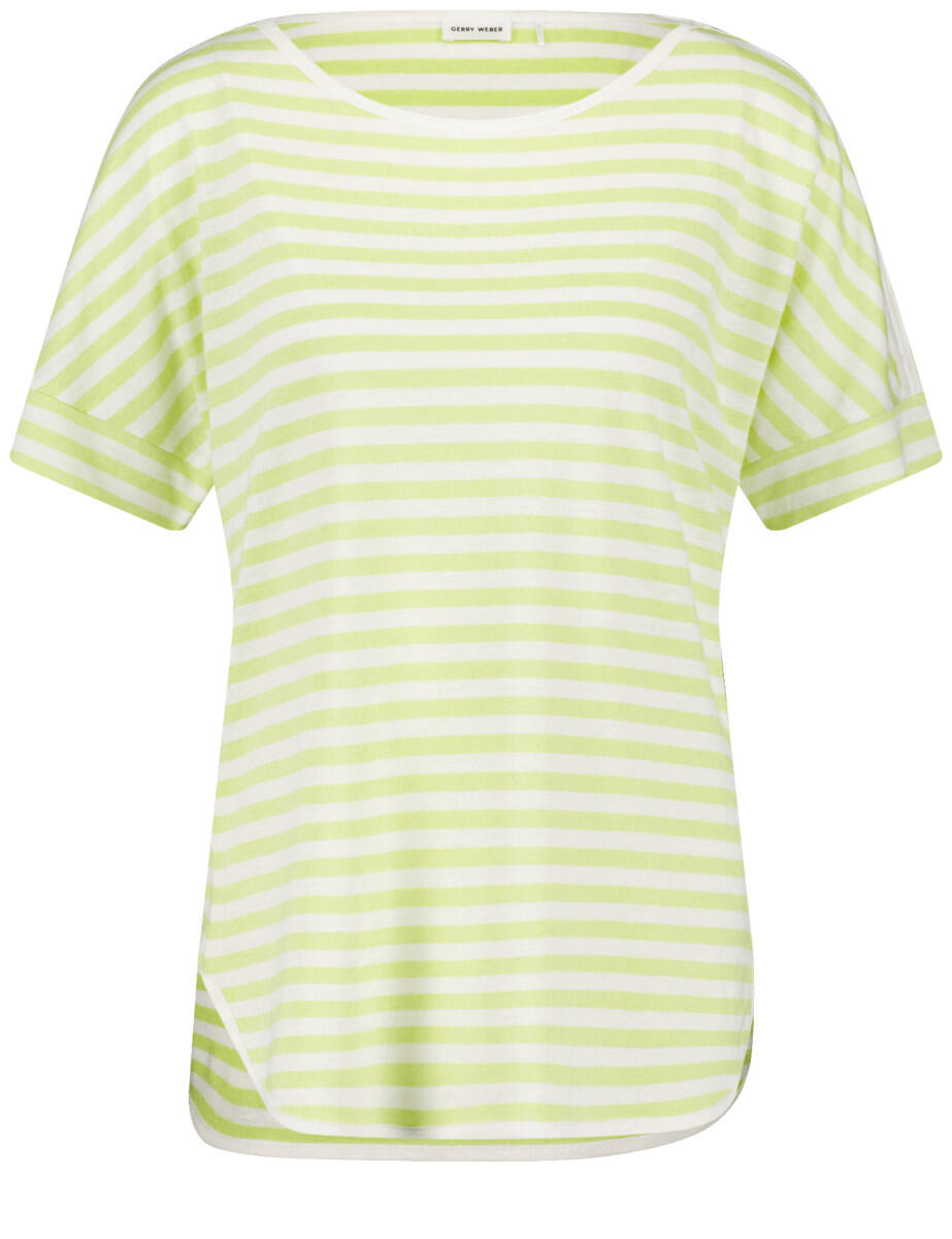 GERRY WEBER Collection - Legeres Shirt mit Streifendessin grün - Gr. - 38 von GERRY WEBER Collection