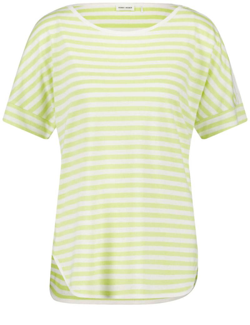 GERRY WEBER Collection - Legeres Shirt mit Streifendessin grün - Gr. - 40 von GERRY WEBER Collection