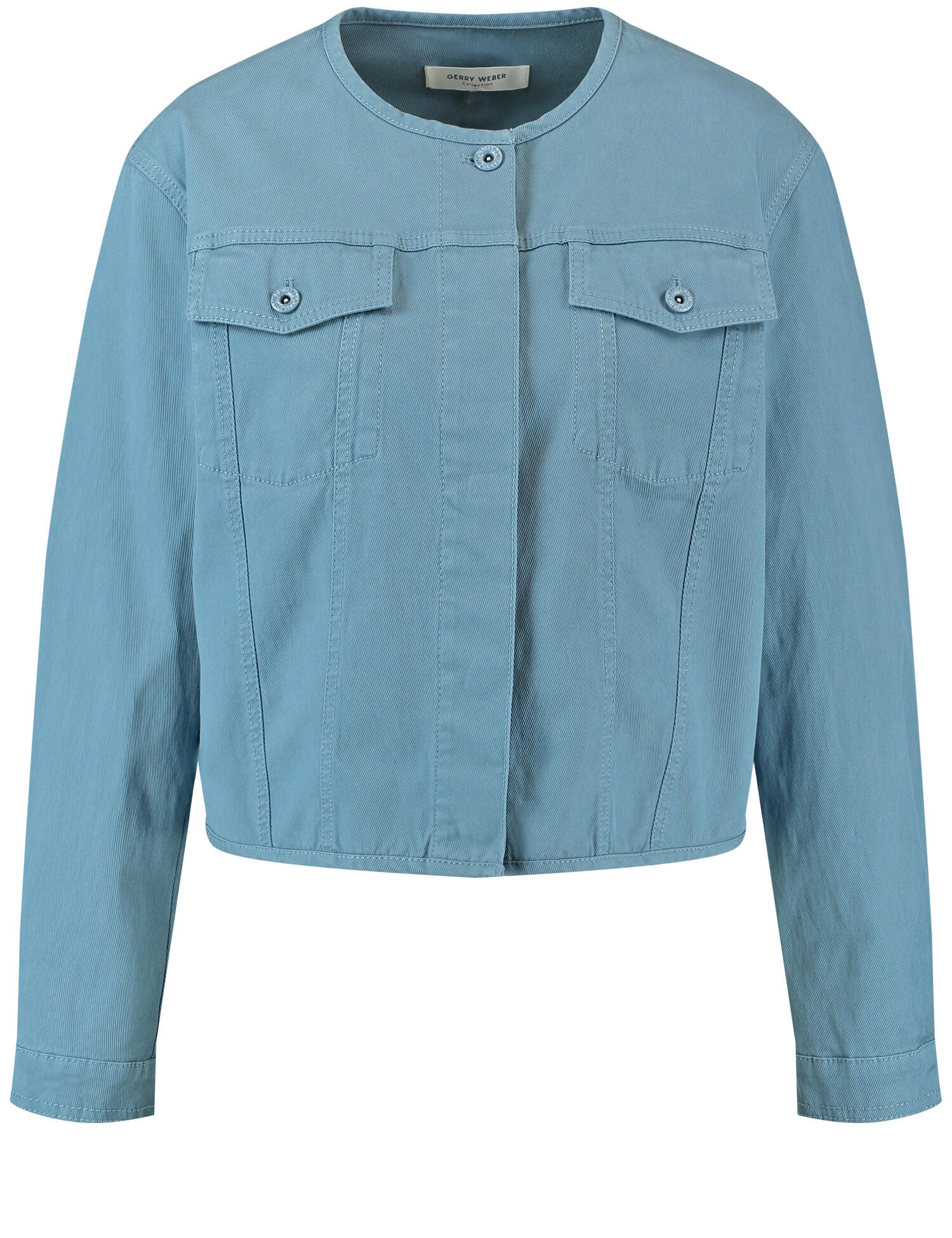 GERRY WEBER Collection - Leichte Jacke mit Brusttaschen arctic - Gr. - 38 von GERRY WEBER Collection