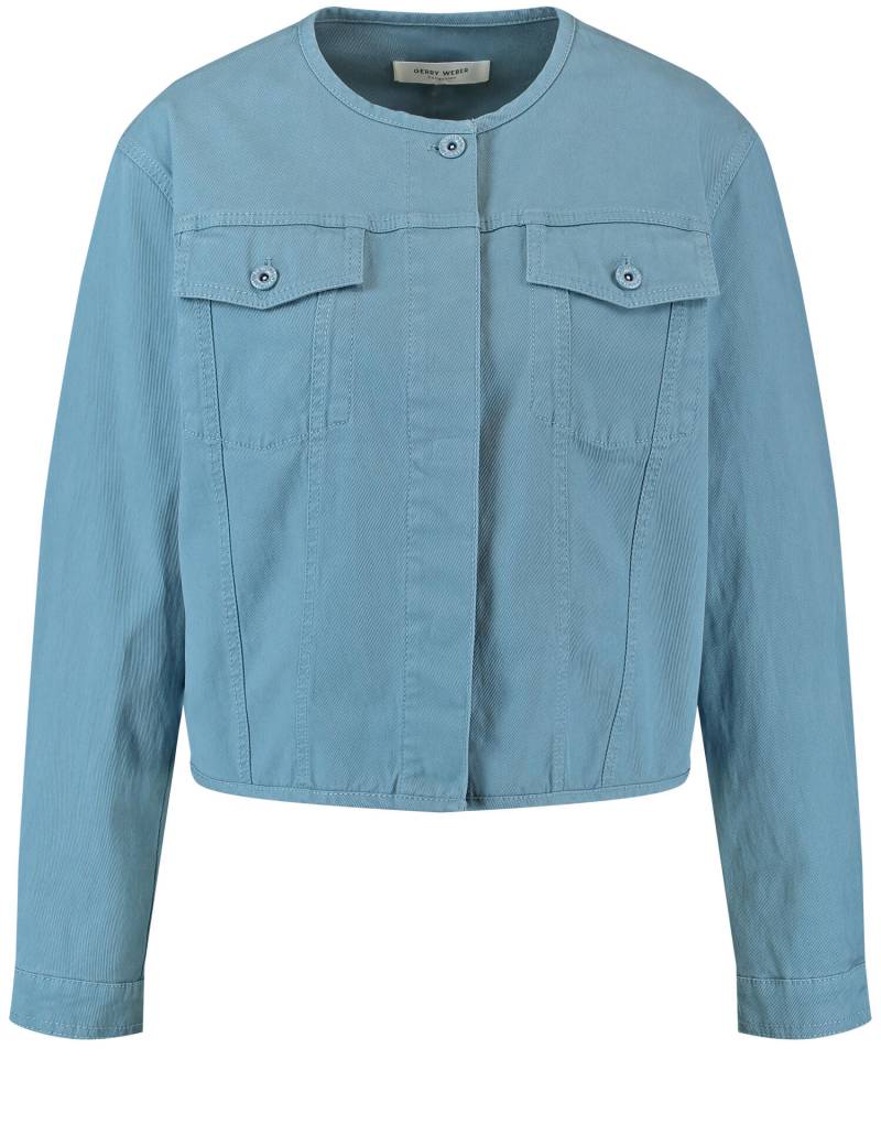 GERRY WEBER Collection - Leichte Jacke mit Brusttaschen arctic - Gr. - 38 von GERRY WEBER Collection