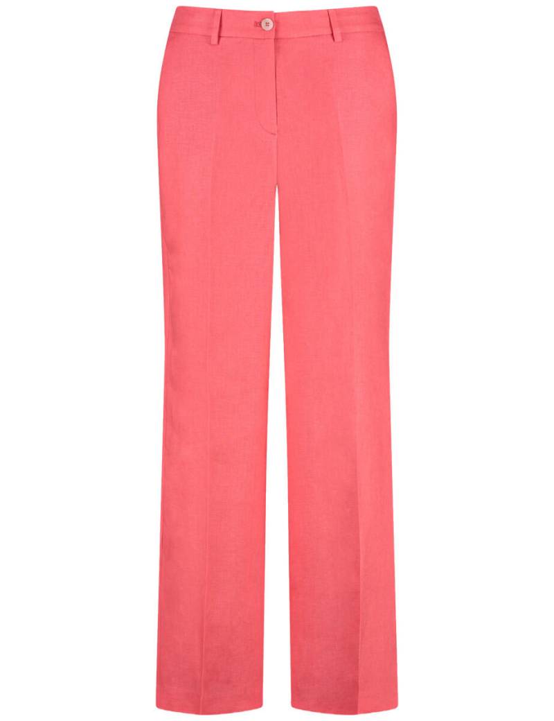GERRY WEBER Collection - Leinenhose mit Bügelfalten violet/pink - Gr. - 40 von GERRY WEBER Collection