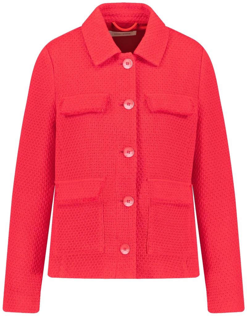 GERRY WEBER Collection - Modische Blazerjacke in Strukturoptik bright red - Gr. - 46 von GERRY WEBER Collection