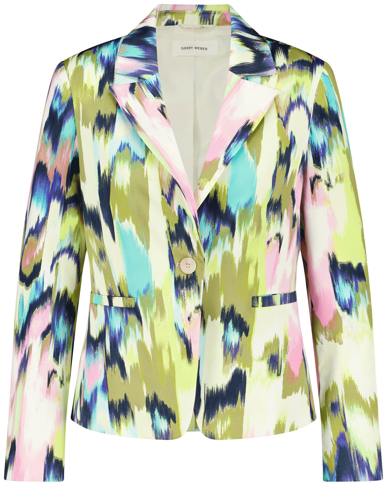 GERRY WEBER Collection - Modischer Blazer mit Allover-Dessin sandshell/multi verstrichen - Gr. - 44 von GERRY WEBER Collection