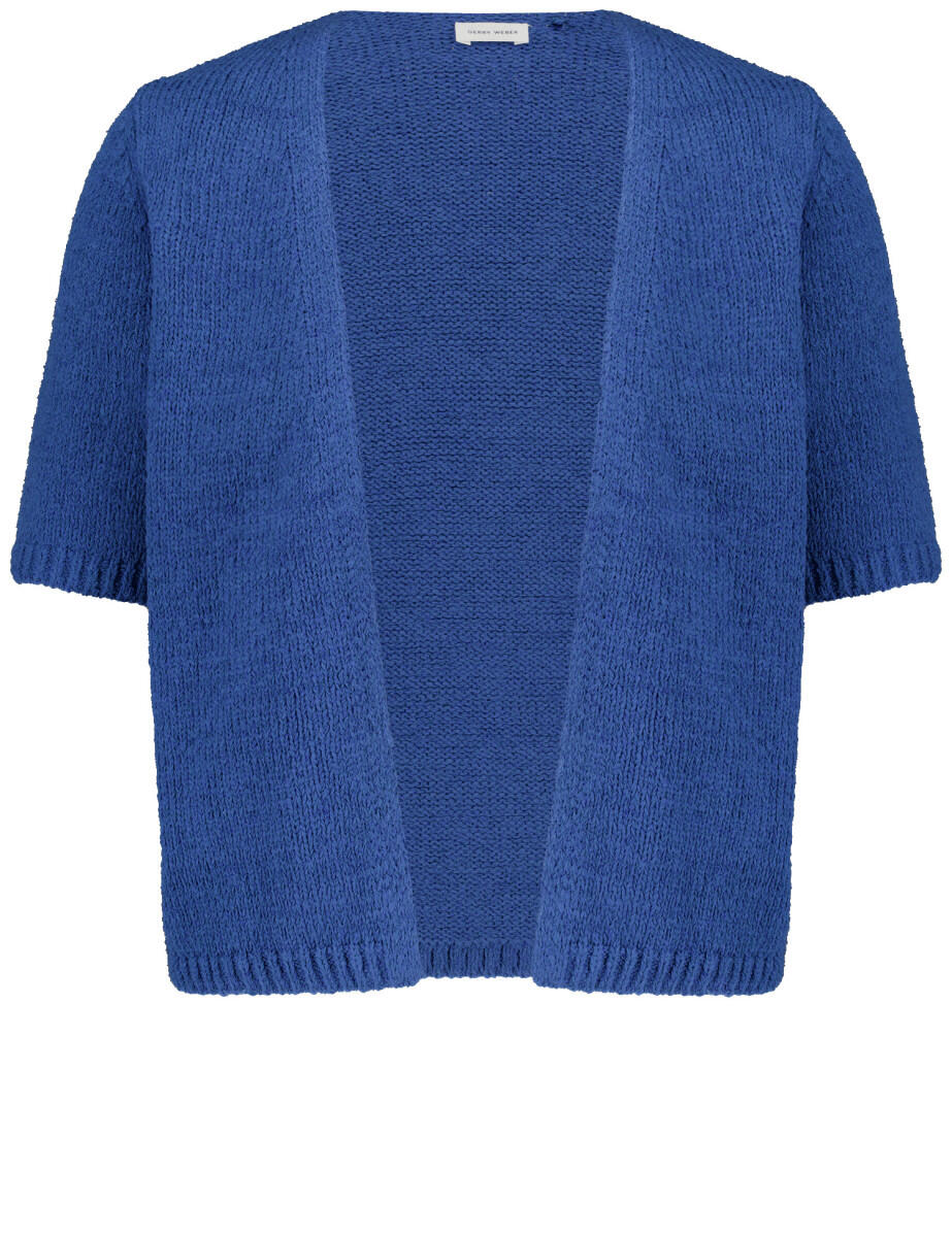 GERRY WEBER Collection - Offener Cardigan mit halbem Arm blau - Gr. - 40 von GERRY WEBER Collection
