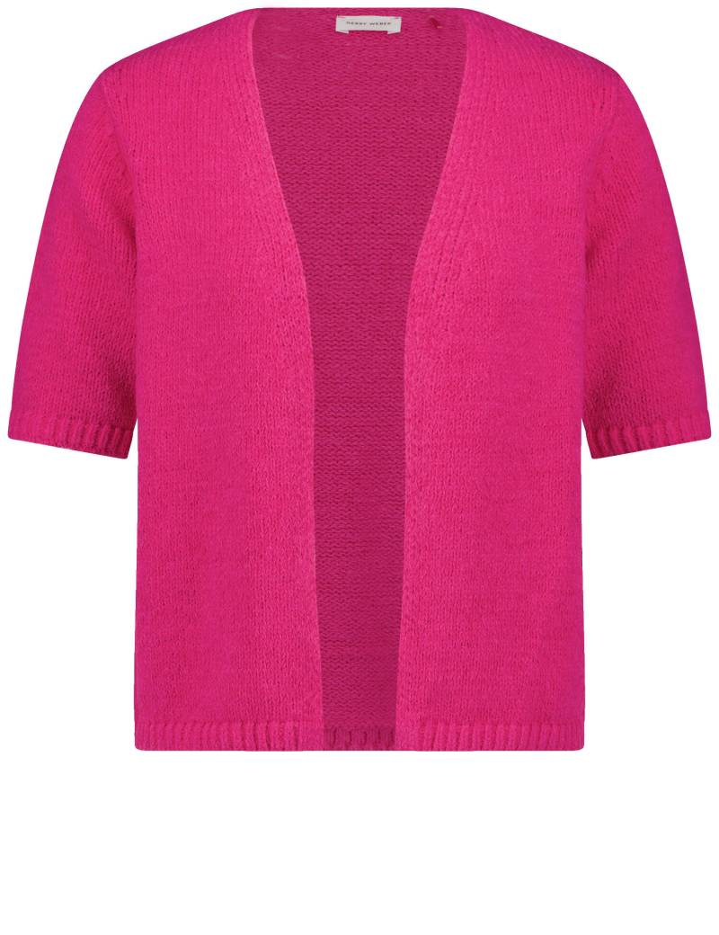 GERRY WEBER Collection - Offener Cardigan mit halbem Arm magenta - Gr. - 48 von GERRY WEBER Collection