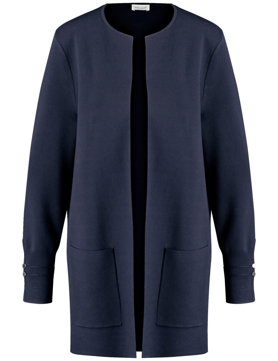 GERRY WEBER Collection - Offener Longcardigan blau - Gr. - 38 von GERRY WEBER Collection