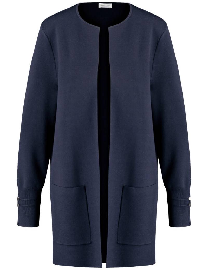 GERRY WEBER Collection - Offener Longcardigan blau - Gr. - 38 von GERRY WEBER Collection