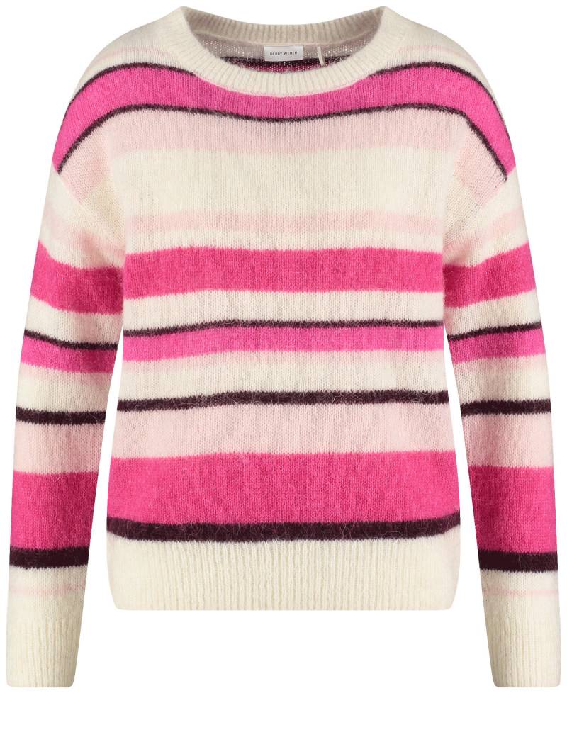 GERRY WEBER Collection - PULLOVER 1/1 ARM 4-colorstripe knit marsala - Gr. - 38 von GERRY WEBER Collection