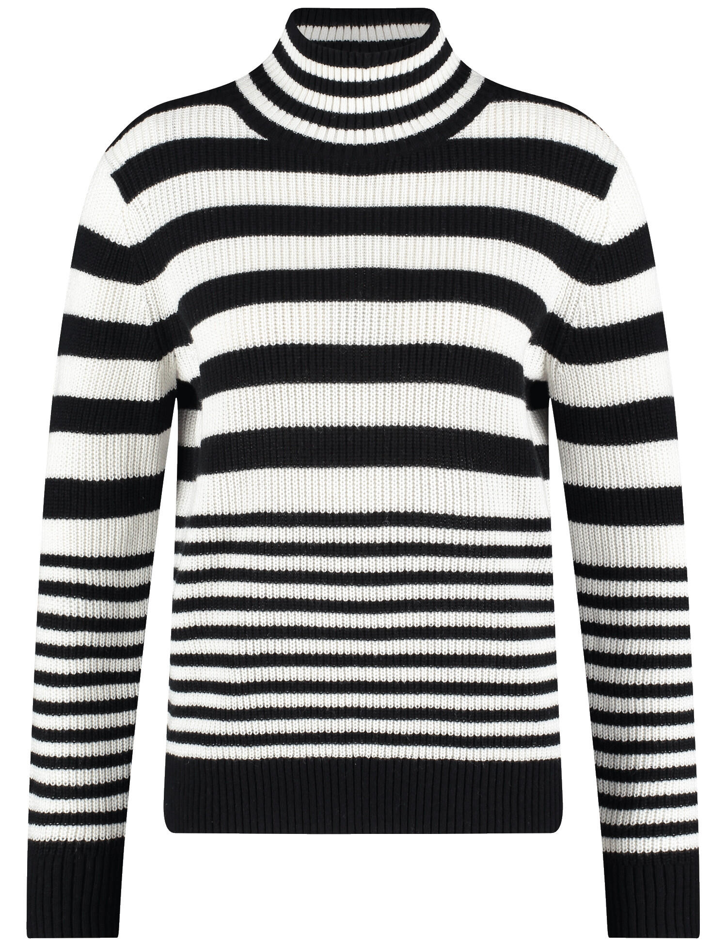 GERRY WEBER Collection - PULLOVER 1/1 ARM black/ offwhite stripe - Gr. - 44 von GERRY WEBER Collection