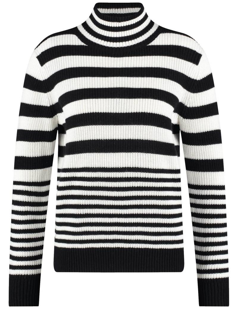 GERRY WEBER Collection - PULLOVER 1/1 ARM black/ offwhite stripe - Gr. - 46 von GERRY WEBER Collection