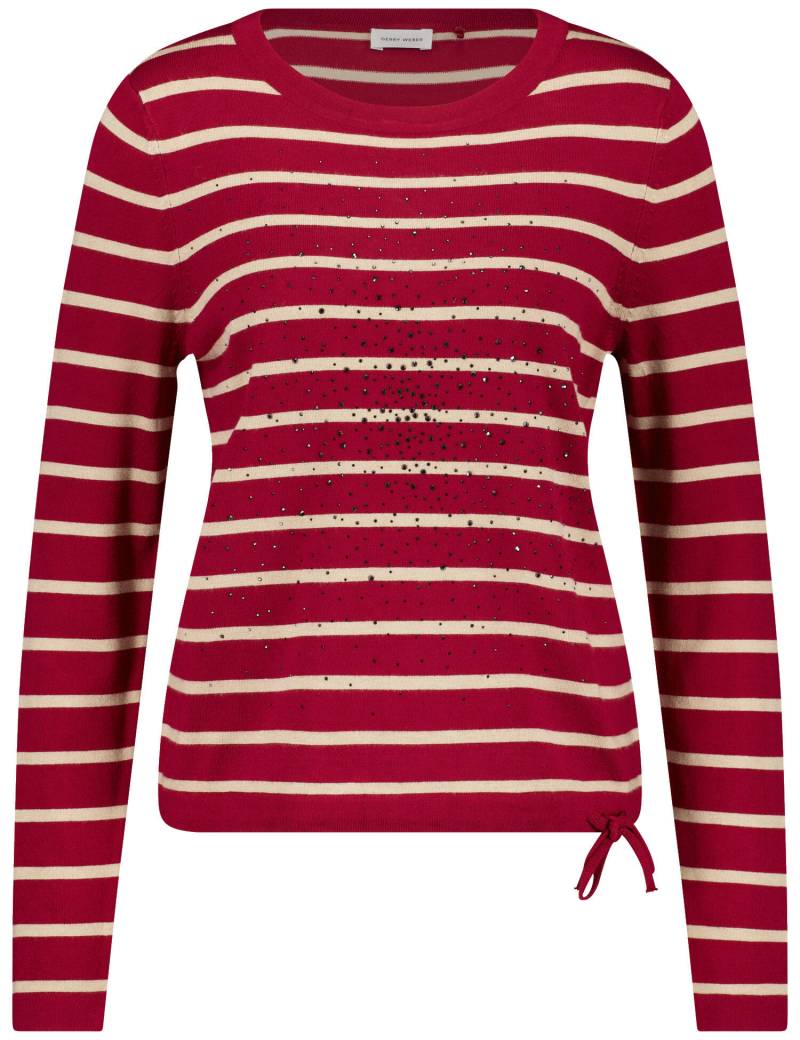GERRY WEBER Collection - PULLOVER 1/1 ARM chianti / offwhitestripe - Gr. - 48 von GERRY WEBER Collection