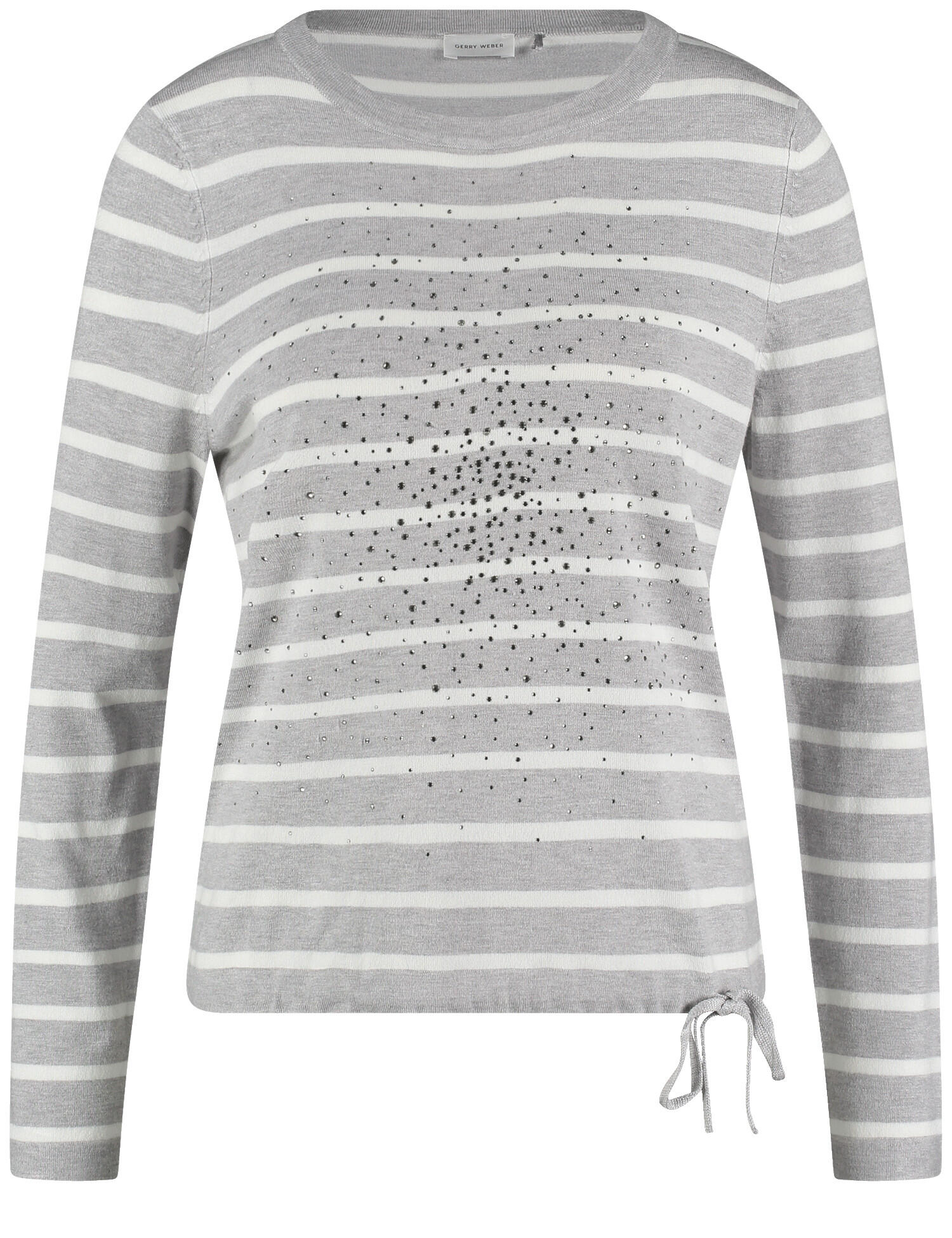 GERRY WEBER Collection - PULLOVER 1/1 ARM silver grey / offwhite stripe - Gr. - 38 von GERRY WEBER Collection