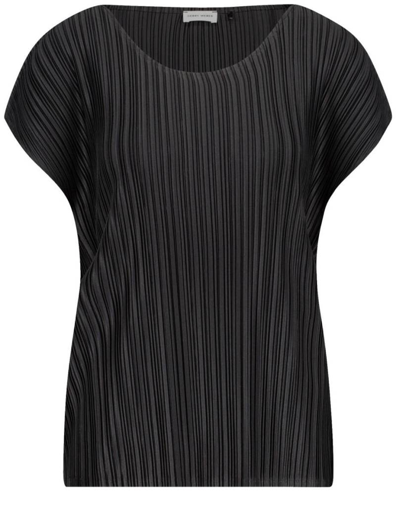 GERRY WEBER Collection - Plisseetop schwarz - Gr. - 38 von GERRY WEBER Collection