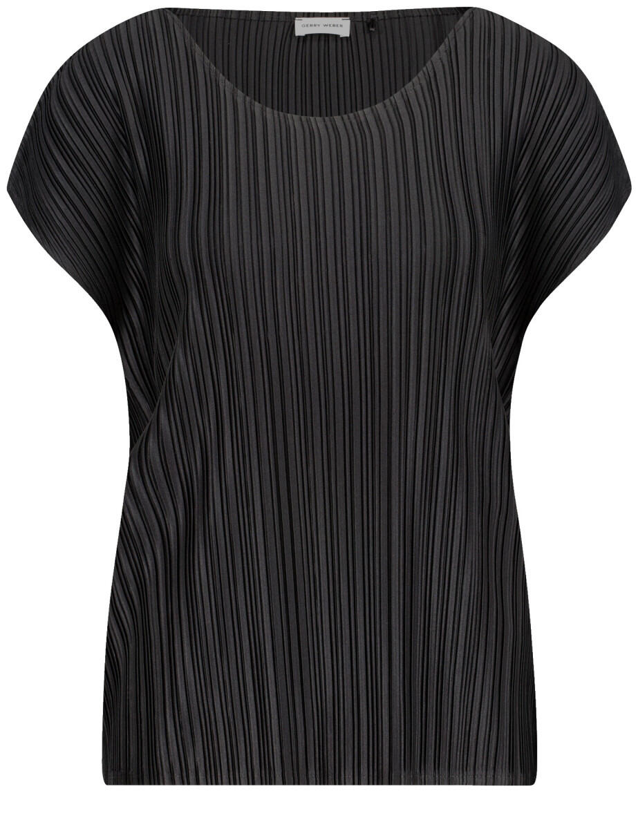 GERRY WEBER Collection - Plisseetop schwarz - Gr. - 40 von GERRY WEBER Collection