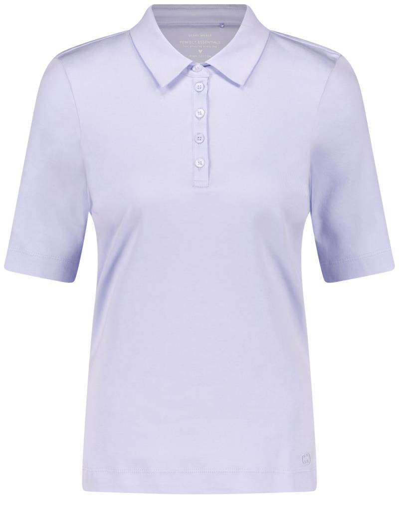 GERRY WEBER Collection - Poloshirt aus reiner Baumwolle light blue - Gr. - 46 von GERRY WEBER Collection
