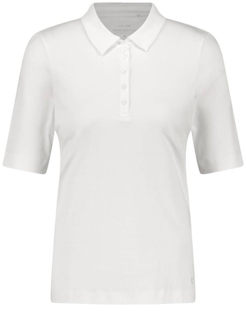 GERRY WEBER Collection - Poloshirt aus reiner Baumwolle weiß - Gr. - 46 von GERRY WEBER Collection