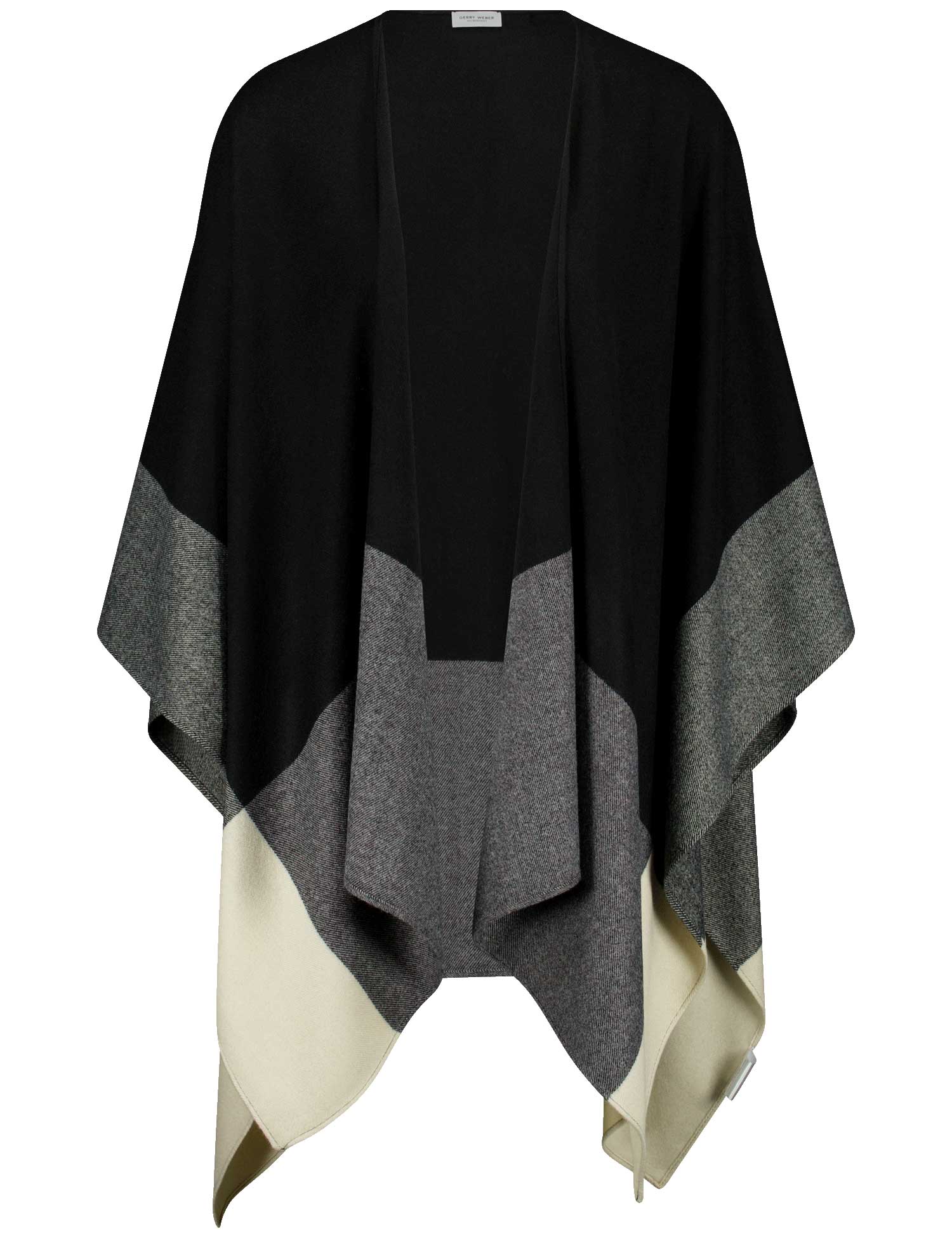 GERRY WEBER Collection - Poncho beige/schwarz - Gr. - 99 von GERRY WEBER Collection