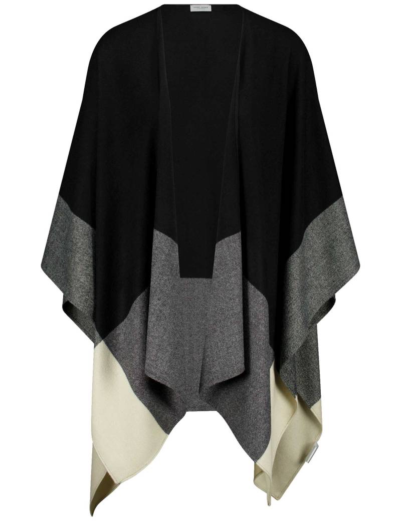 GERRY WEBER Collection - Poncho beige/schwarz - Gr. - 99 von GERRY WEBER Collection