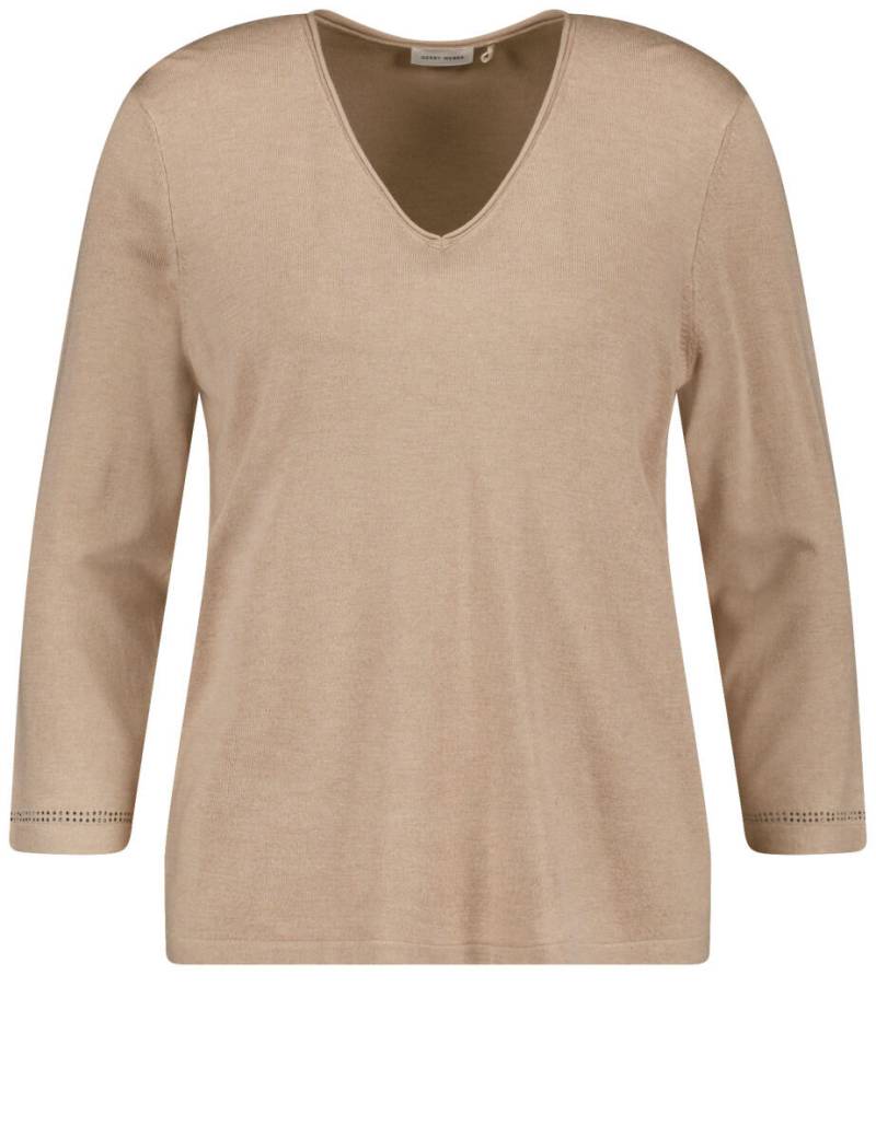 GERRY WEBER Collection - Pullover beige/weiß - Gr. - 36 von GERRY WEBER Collection