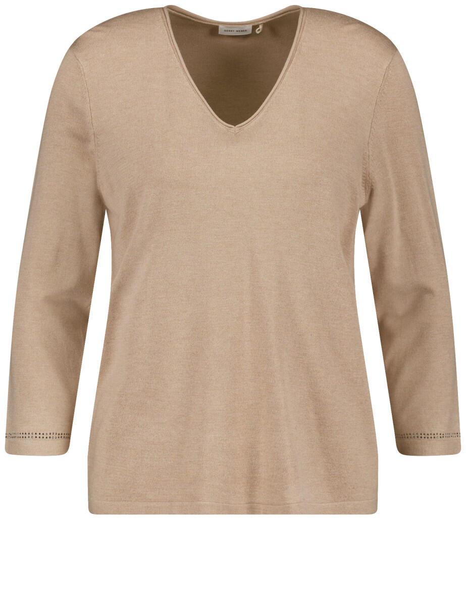 GERRY WEBER Collection - Pullover beige/weiß - Gr. - 38 von GERRY WEBER Collection