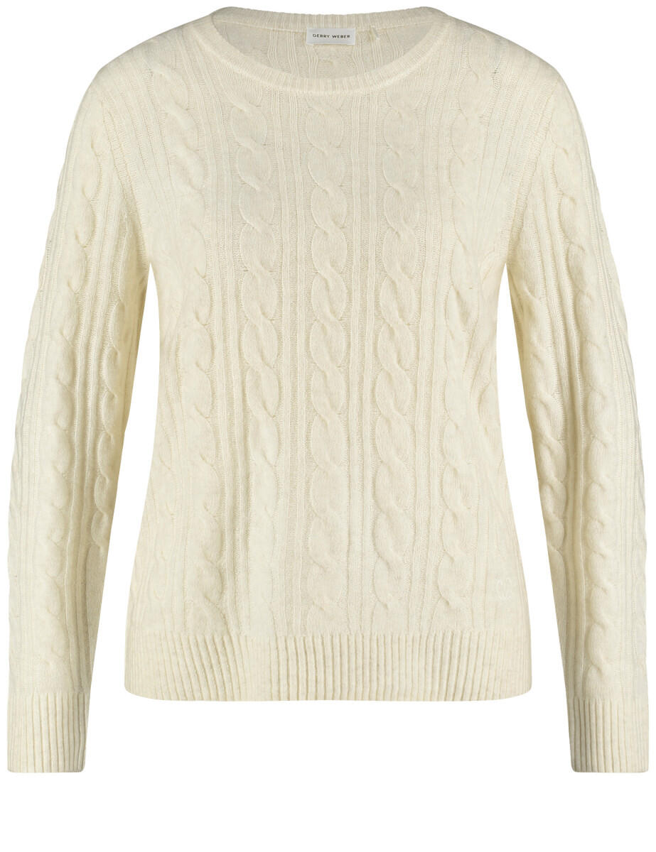 GERRY WEBER Collection - Pullover beige/weiß - Gr. - 42 von GERRY WEBER Collection
